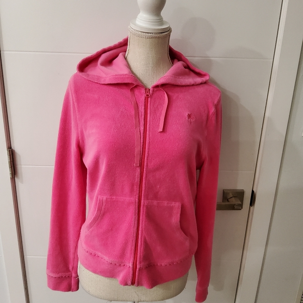 Lilly Pulitzer Full Zip Hooded Sweatshirt Size M